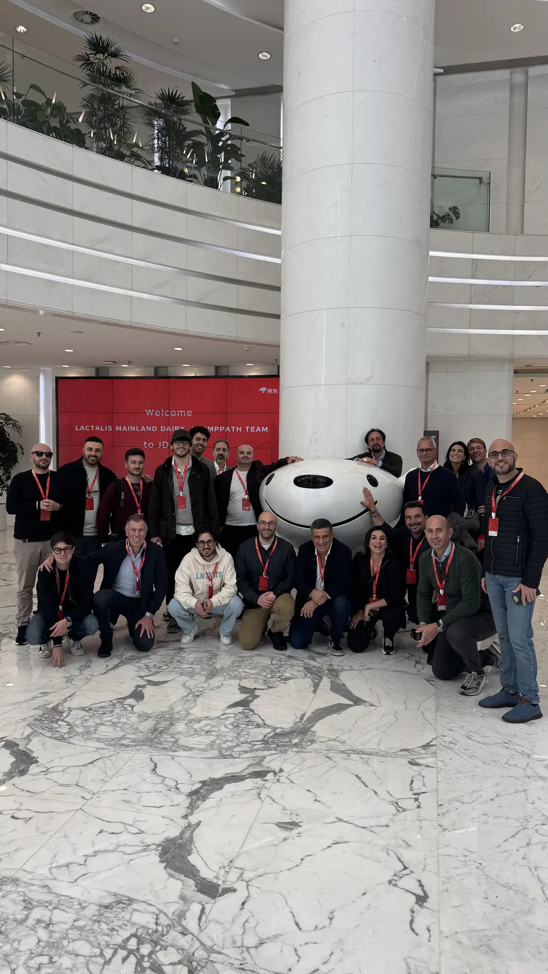 Nella lobby di JD.com.