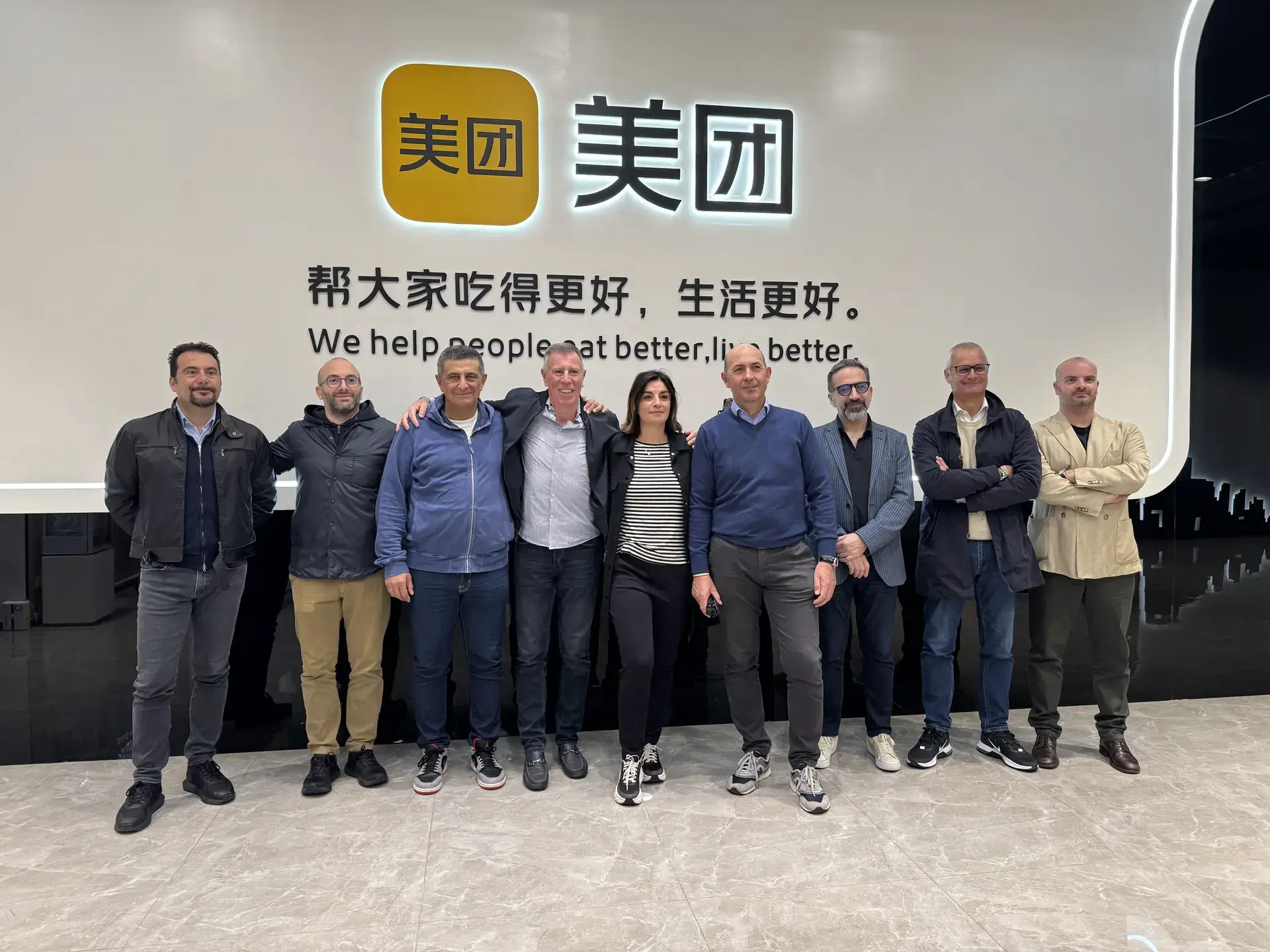 At Meituan's headquarters.