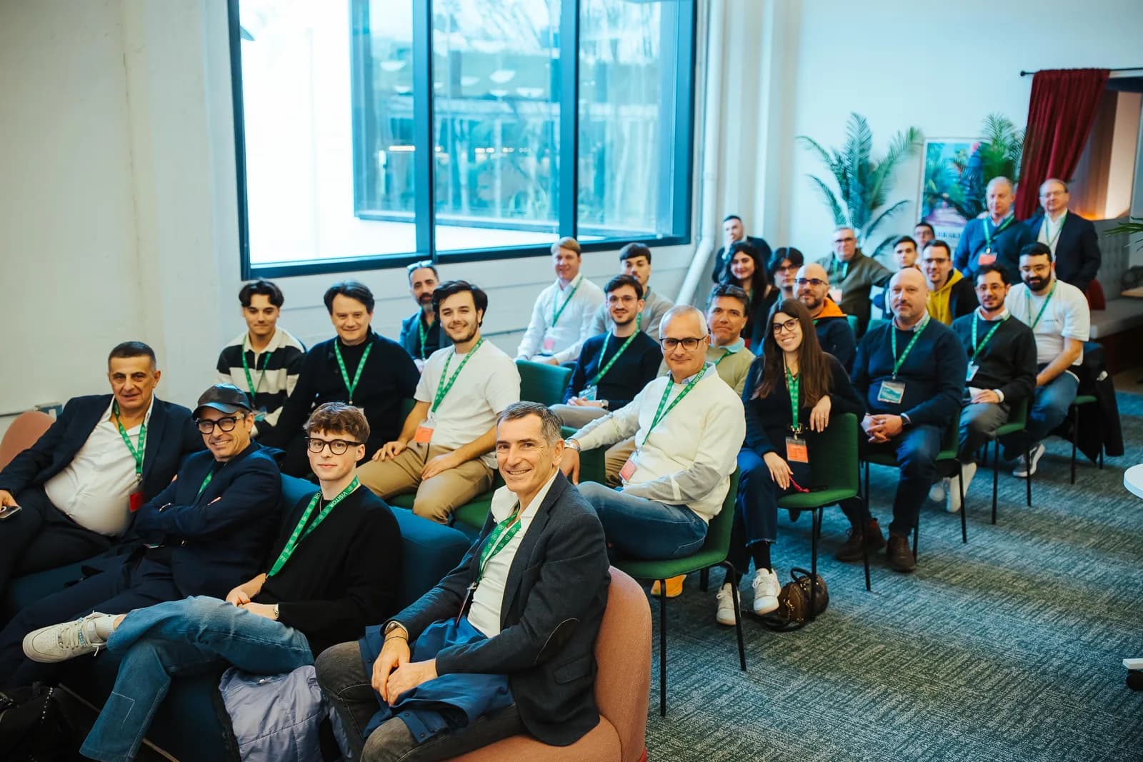 Negli uffici di Airbnb, con Salvatore Giammarresi.