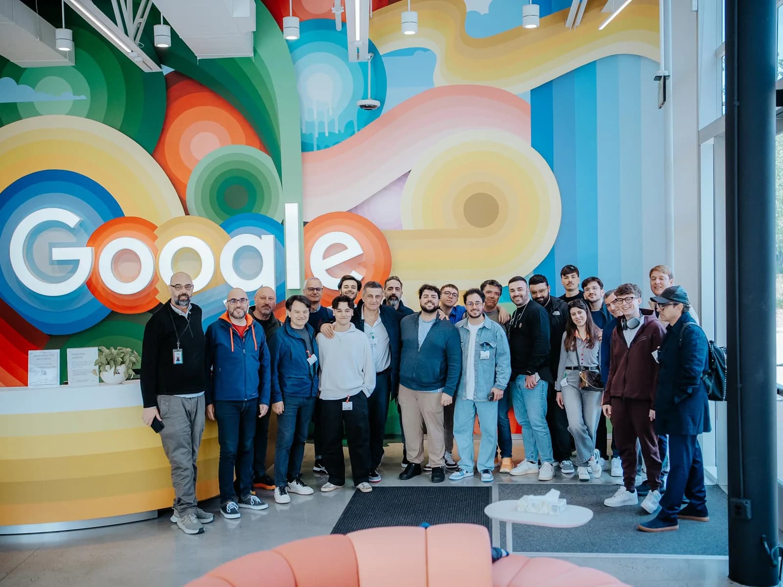 At the Googleplex, hosted by Alessandro Cannas.