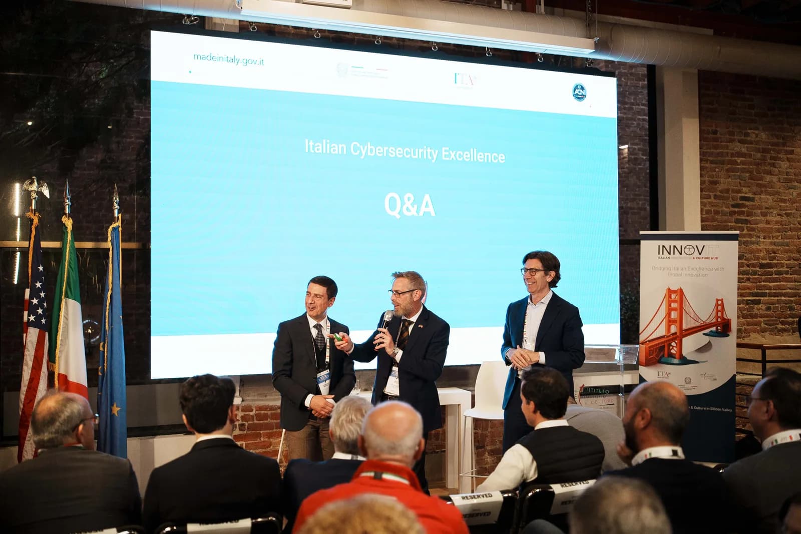 At Innovit, the Italian hub in the Valley, for a conversation on cybersecurity.