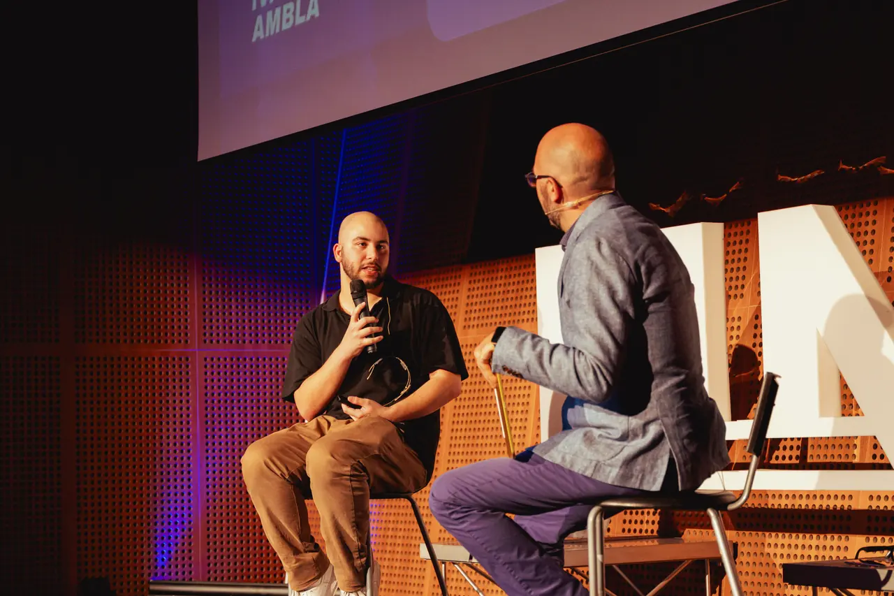 Ivan Ambla and Carlo Rinaldi on stage