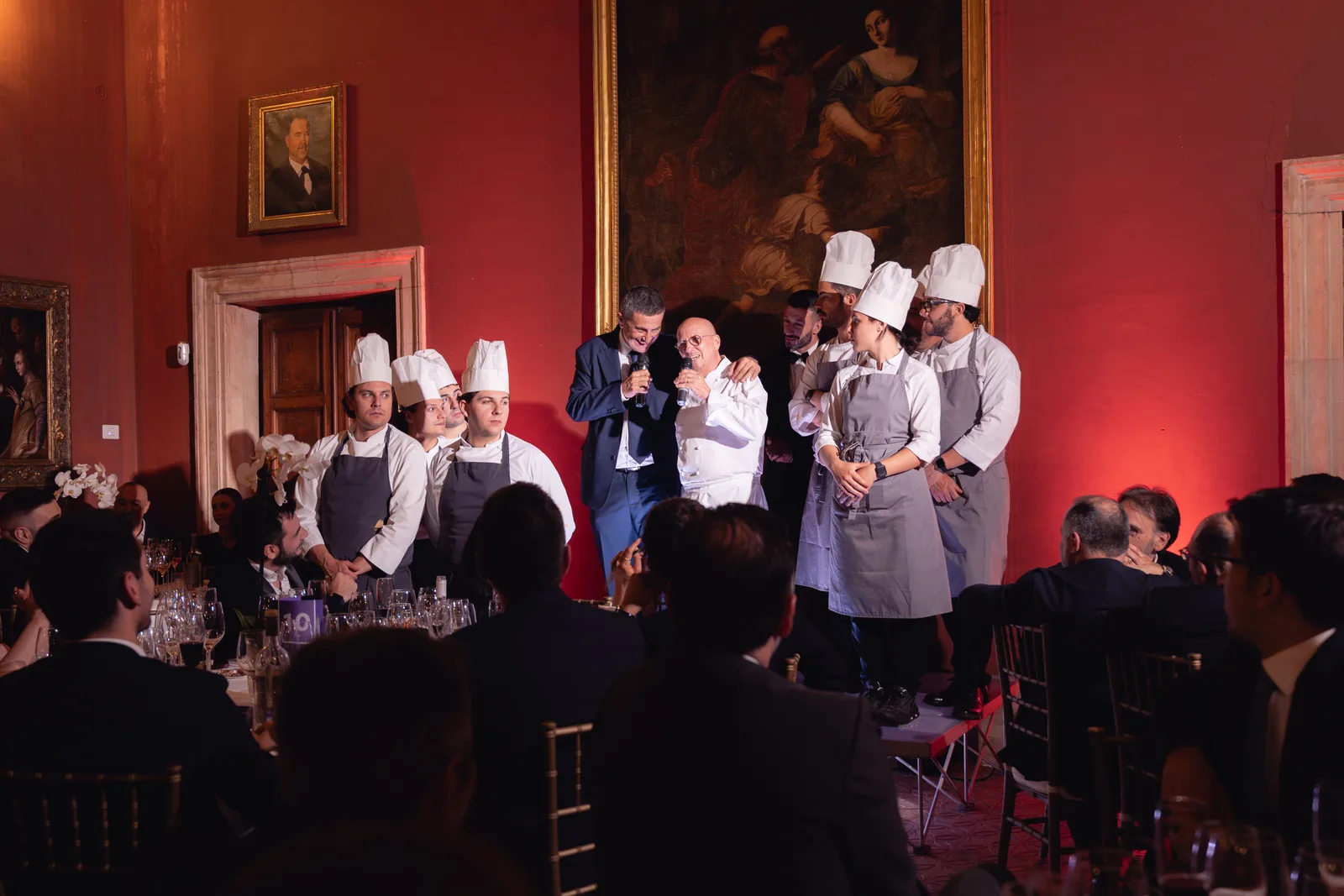 Serata di Networking Innovation Bridge: evento relazionale in sala storica con chef e delegazione dei soci